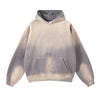 Women's Washed Ripped Kangaroo Pocket Hoodie-INNBLAC