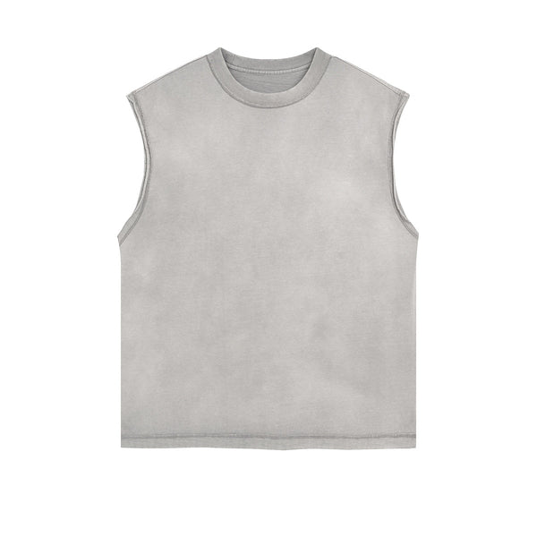 Women's Sleeveless Faded T Shirt 8oz-INNBLAC