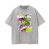 Stone-Washed Street Art Graffiti Graphic Tee