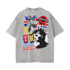 Stone-Washed Street Art Graffiti Graphic Tee