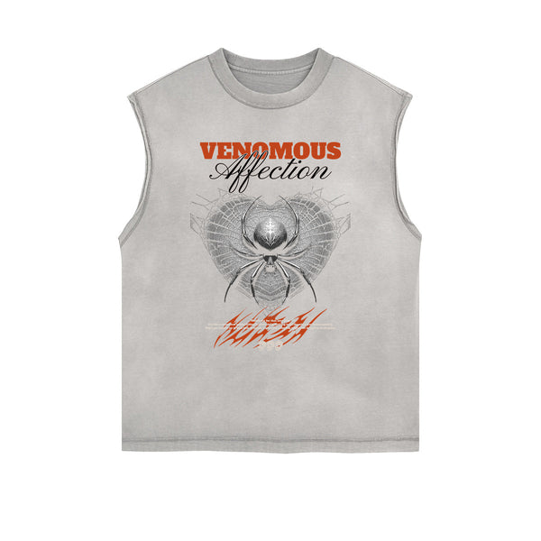 Frayed-Edge Gothic Death Motif Tank