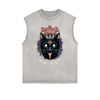 Frayed-Edge Gothic Death Motif Tank