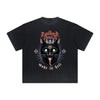 Vintage-Style Frayed Gothic Death Motif Tee