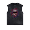 Distressed Gothic Death Motif Tank Top