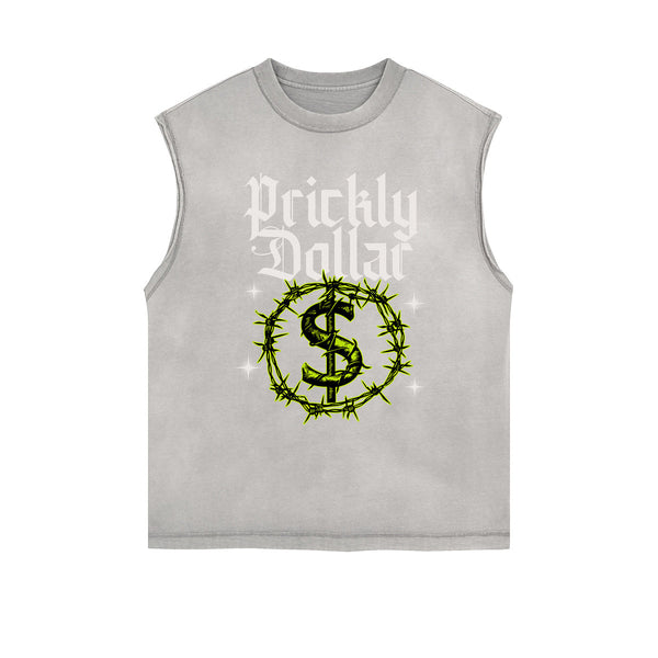 Frayed-Edge Gothic Death Motif Tank