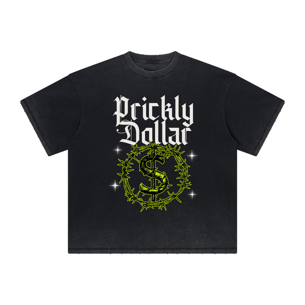 Vintage-Style Frayed Gothic Death Motif Tee