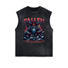 Distressed Gothic Death Motif Tank Top
