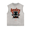 Frayed-Edge Gothic Death Motif Tank