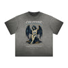 Heavyweight Washed Gothic Death Motif Tee