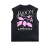 Distressed Flower Graphic Muscle Tank