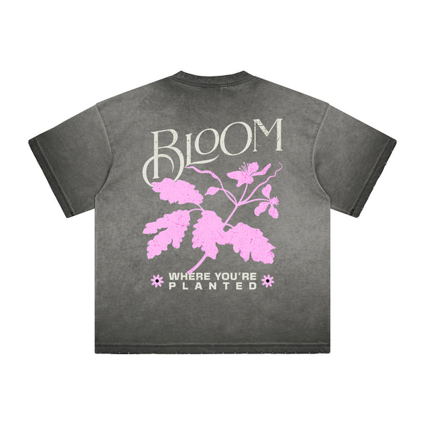 Heavyweight Washed Flower Graphic Tee