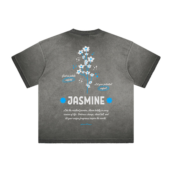 Heavyweight Washed Flower Graphic Tee