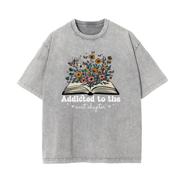 Washed Cotton Flower Graphic Tee
