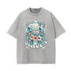 Washed Cotton Flower Graphic Tee