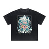 Vintage-Style Frayed Flower Graphic Tee