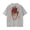 Washed Cotton Flame Graphic Tee