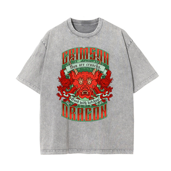 Washed Cotton Flame Graphic Tee