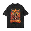 Stone-Washed Flame Graphic T-Shirt