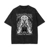 Stone-Washed Flame Graphic T-Shirt