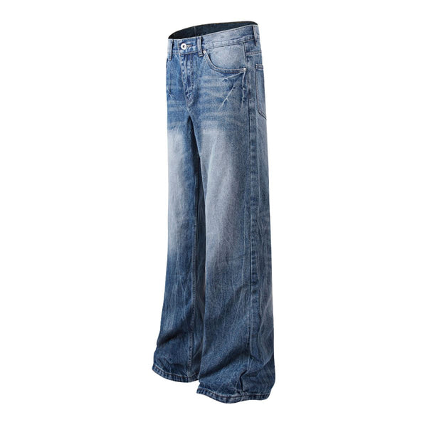 Wrinkle Wash Vintage Loose Jeans
