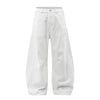 Balloon Fit Wide-Leg Denim Pants