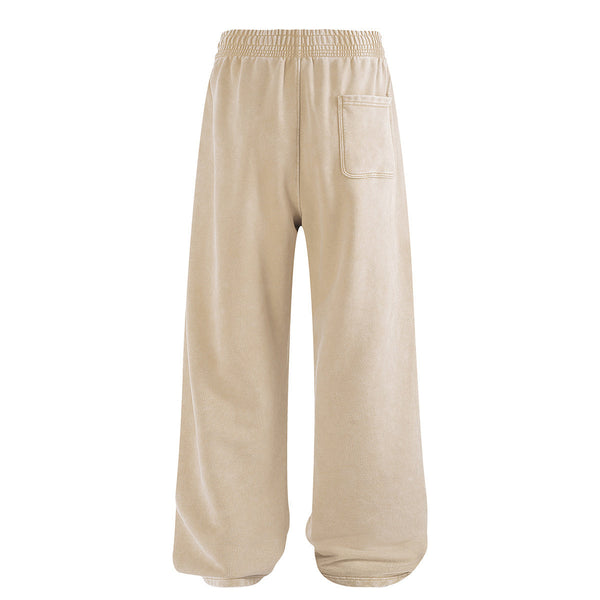 Sweatpants Washed Wide-Leg Vintage Streetwear Joggers
