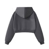 Women's Solid Color Relaxed Cropped Hoodie