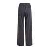 Women's Relaxed Straight Leg Ribbed Trousers