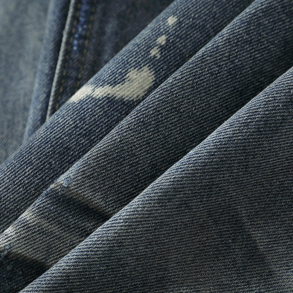 Wrinkle Wash Retro Ripped Baggy Jeans