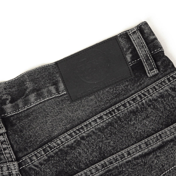 Vintage Black Wrinkle Wash Baggy Jeans