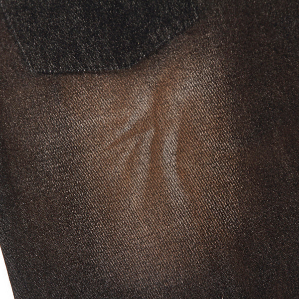 Acid Wash Destroyed Wide-Leg Jeans