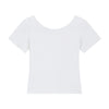 Women's Solid-Color Boat-Neck Cotton T-Shirt 6.3oz