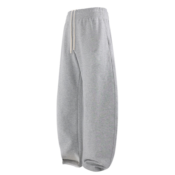 Elastic Drawstring Waist Fleece Jogger Pants