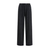 Women's Relaxed Straight Leg Ribbed Trousers