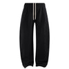 Elastic Drawstring Waist Fleece Jogger Pants