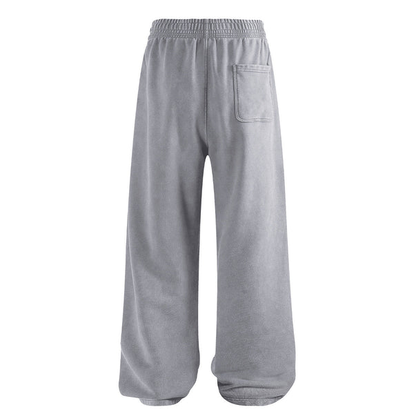 Sweatpants Washed Wide-Leg Vintage Streetwear Joggers
