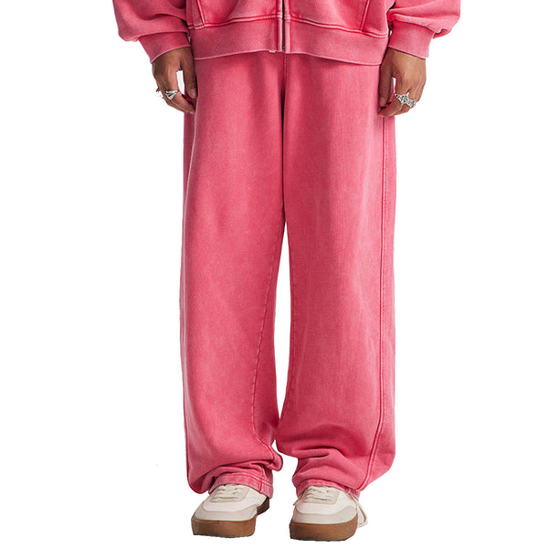 Sweatpants Washed Wide-Leg Vintage Streetwear Joggers