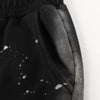 Casual Loose Fit Paint Splatter Elastic Waist Sweatpants
