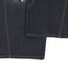 Dark Wash Embroidered Barrel-Leg Jeans