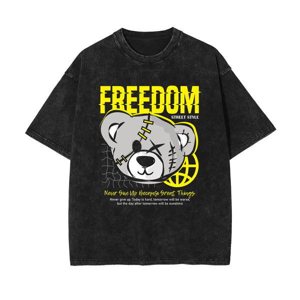 Bear Doll Streetwear Graffiti Tee-INNBLAC