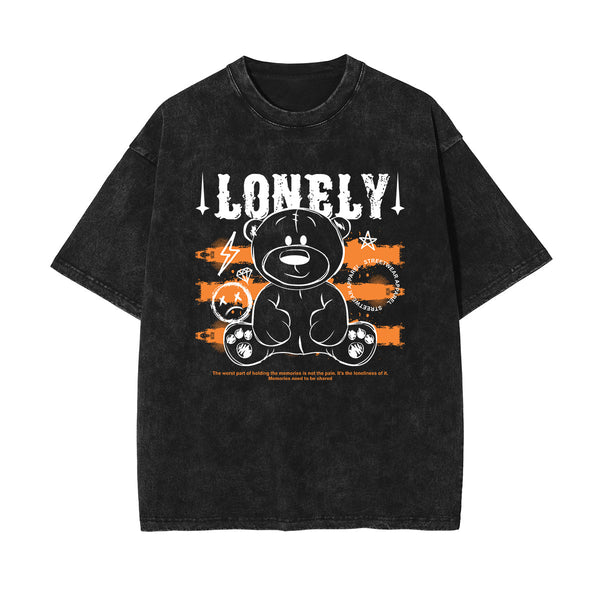 Bear Doll Urban Streetwear Graffiti Tee-INNBLAC