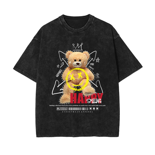 Cute Teddy Bear Urban Streetwear Tee-INNBLAC