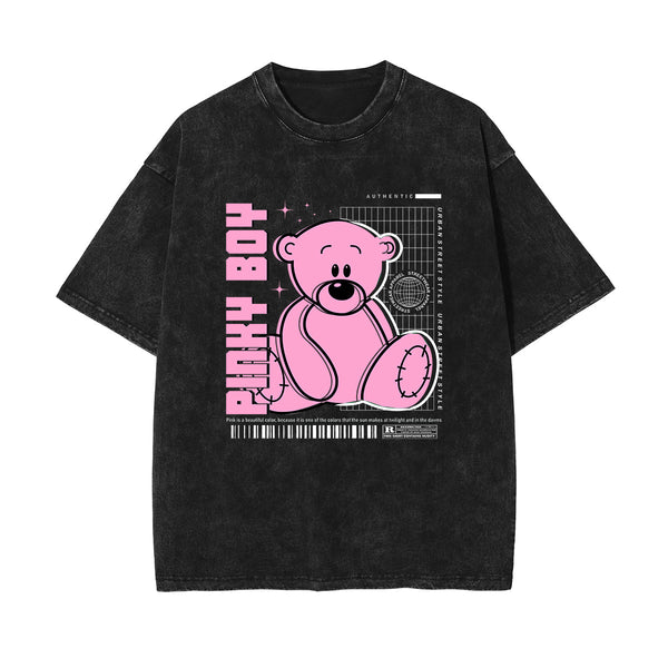 Teddy Bear Urban Streetwear Illustration Tee-INNBLAC
