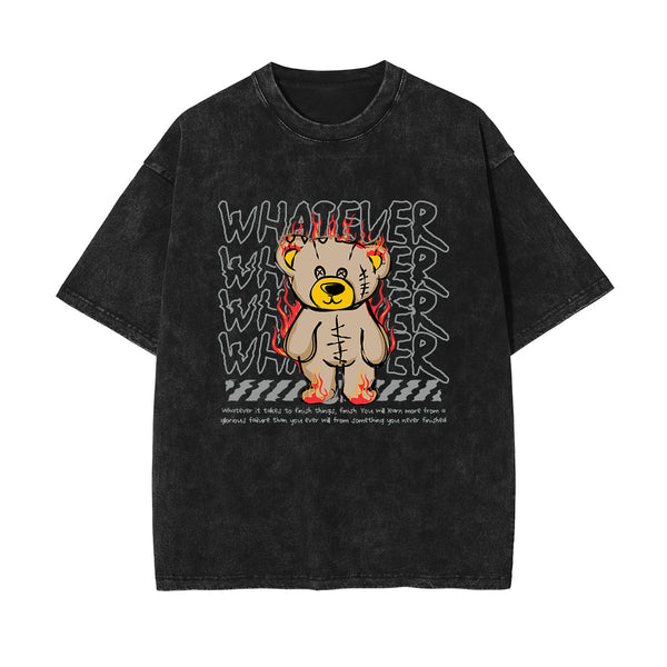Teddy Bear Urban Streetwear Illustration Tee-INNBLAC
