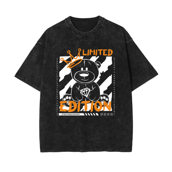 Bear Doll Urban Streetwear Graffiti Tee-INNBLAC