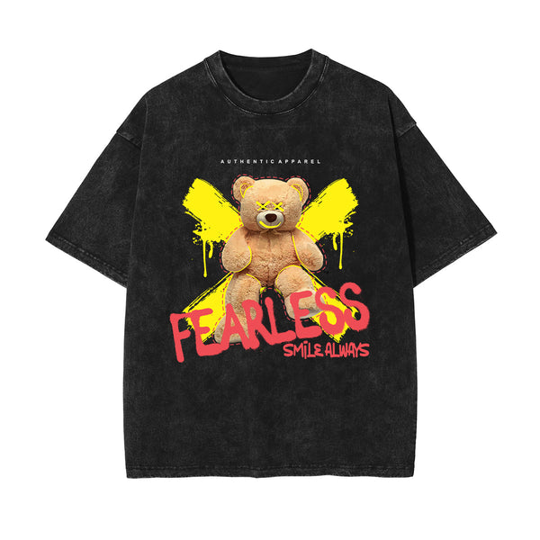 Cute Teddy Bear Urban Streetwear Tee-INNBLAC