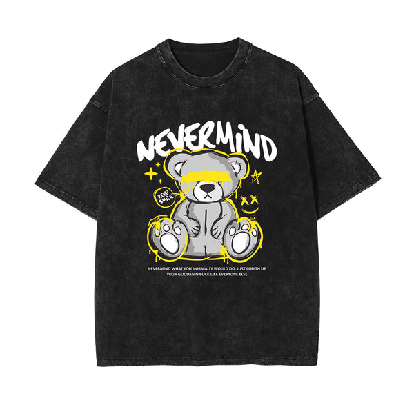 Bear Doll Urban Streetwear Graffiti Tee-INNBLAC
