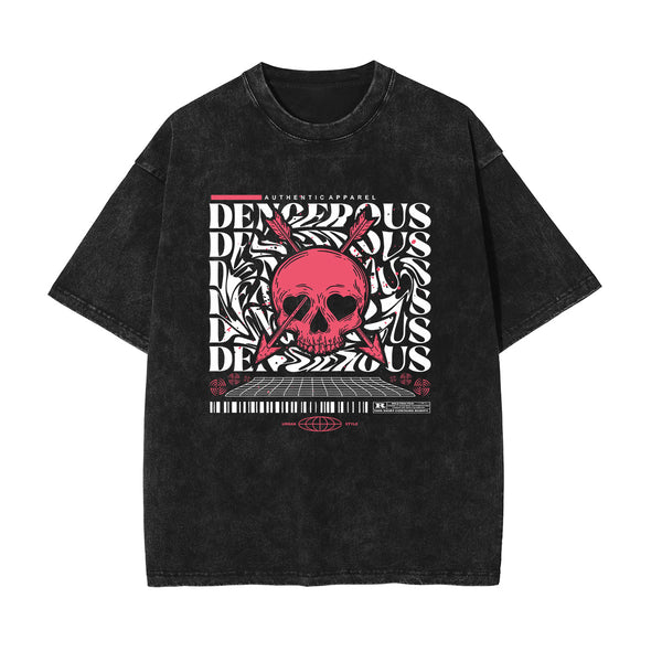 Skull Urban Streetwear Graphic Tee-INNBLAC