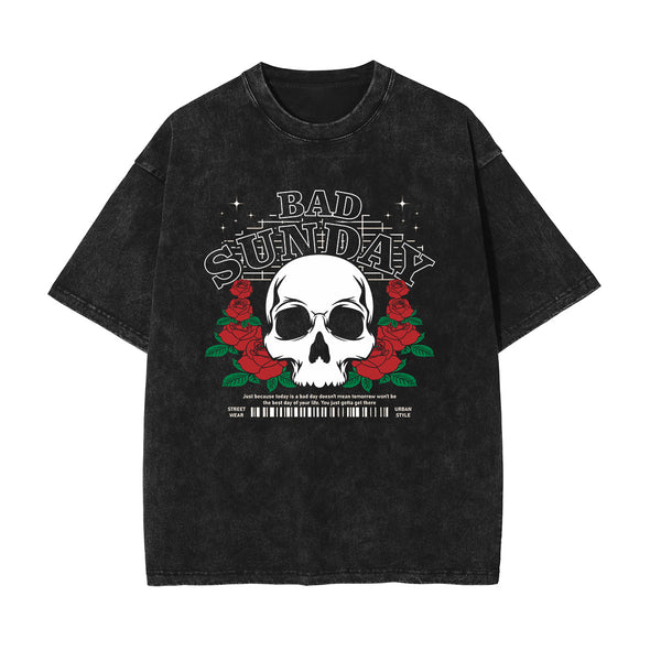 Skull Urban Streetwear Graphic Tee-INNBLAC