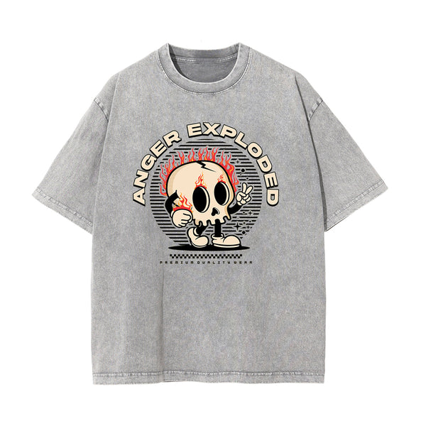 Skull Urban Streetwear Graphic Tee-INNBLAC